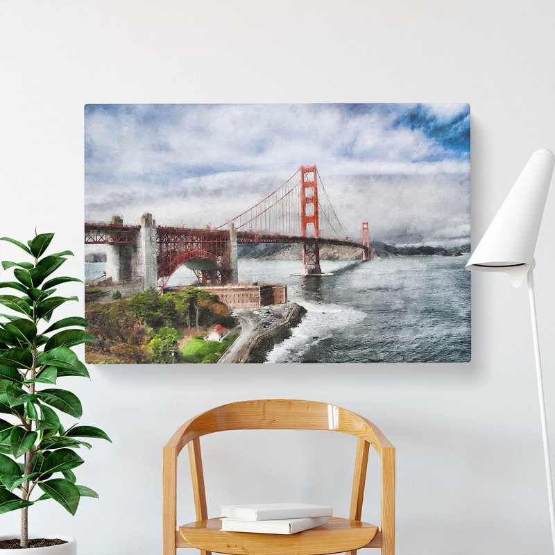 Golden Gate Bridge Vol.5 - Wrapped Canvas, 50cm H x 76cm W x 3cm D