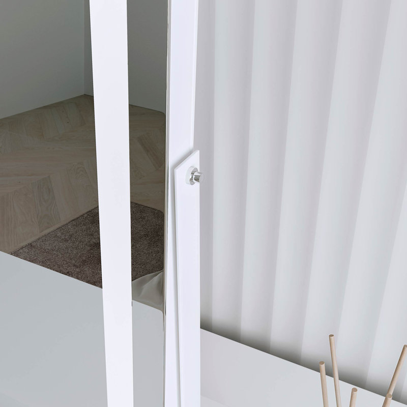 Mia Rectangle Mirror, White
