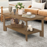 39''W Solid Wood Coffee Table