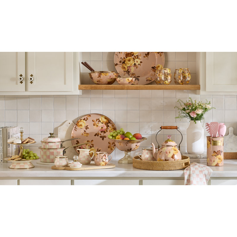 Wild Rose Serving Platter, Mauve