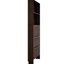 Armoire à chaussures moderne avec 3 tiroirs rabattables. Porche de rangement. Solide, couleur noyer, poignées de rangement intérieures spacieuses en métal. Design