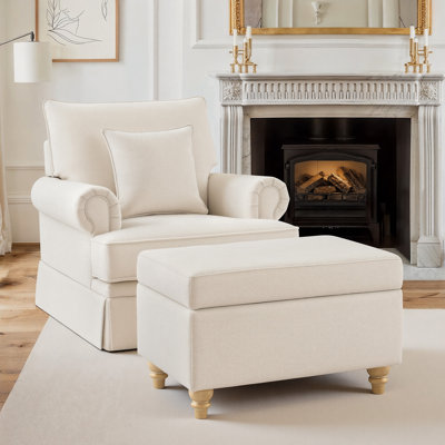 Banc de rangement avec repose-pieds Mercury