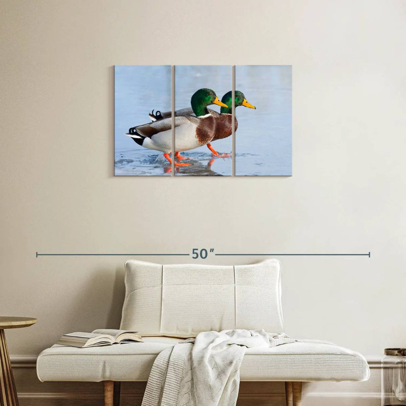 Brampt Mallard Duck Duo, 20" H x 33" W