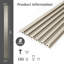 Art3d 8 pièces 104 po x 6,7 po à lambris 3D, panneau de lambris WPC, 38,7 pieds carrés-101184247