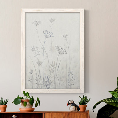 Neutre Queen Anne's Lace I, toile encadrée de qualité supérieure - prête à être accrochée