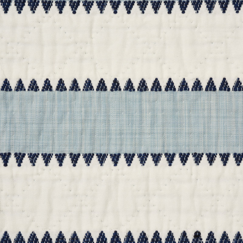 Isolde Stripe Matelassé Fabric, Sky