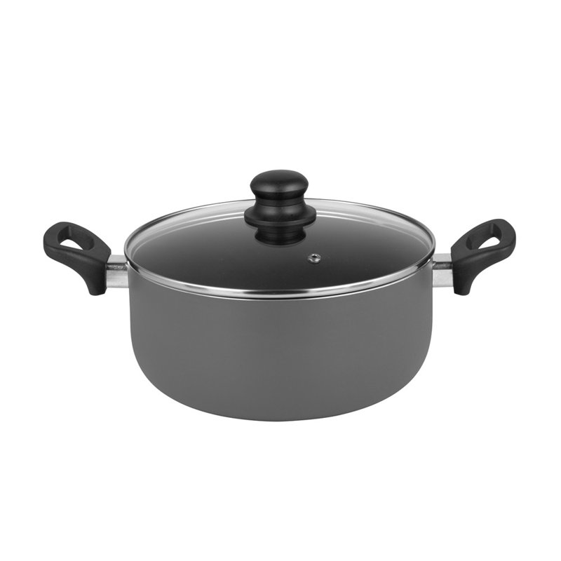 Mitchelton 6 - Piece Non-Stick Cookware Set, Grey/Black