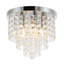 Plafonnier encastré en cristal 5 lumières Salley-1818672212