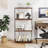4-Tier Multipurpose Display Rack with Metal Frame