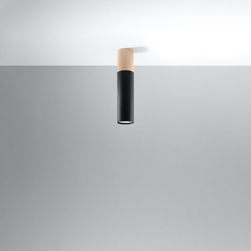 Anstice Fabric Semi Flush Mount, Black