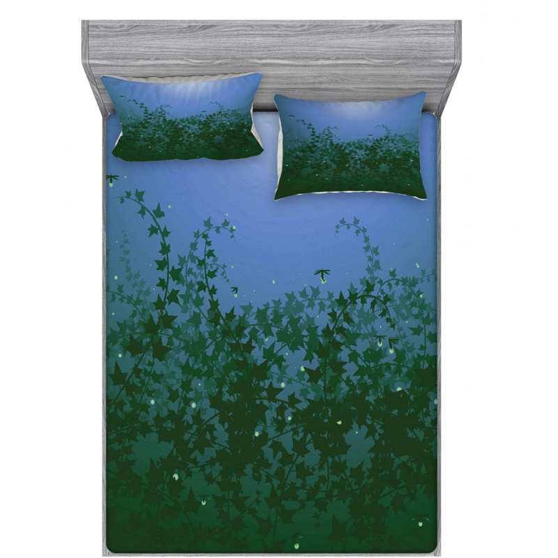 Microfiber Sheet Set, Queen Sheet Set with Fitted Sheet