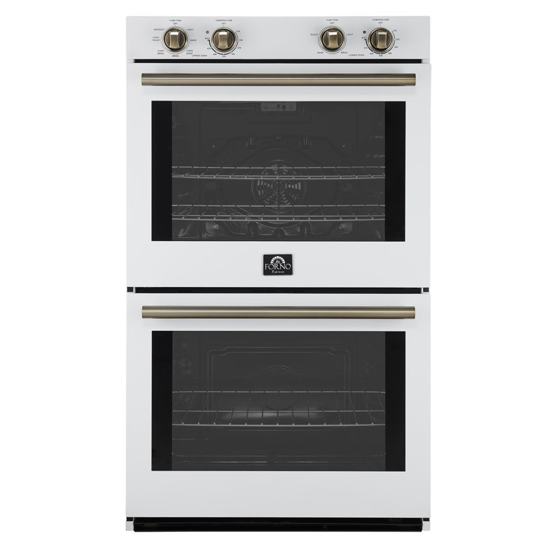 Vomero Double Wall Oven, White/Silver