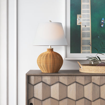 Lampe de table en rotin Waylon