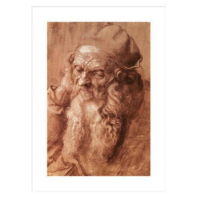 Portrait d'un homme de quatre-vingt-treize ans par Albrecht Dürer - Impression Giclée encadrée