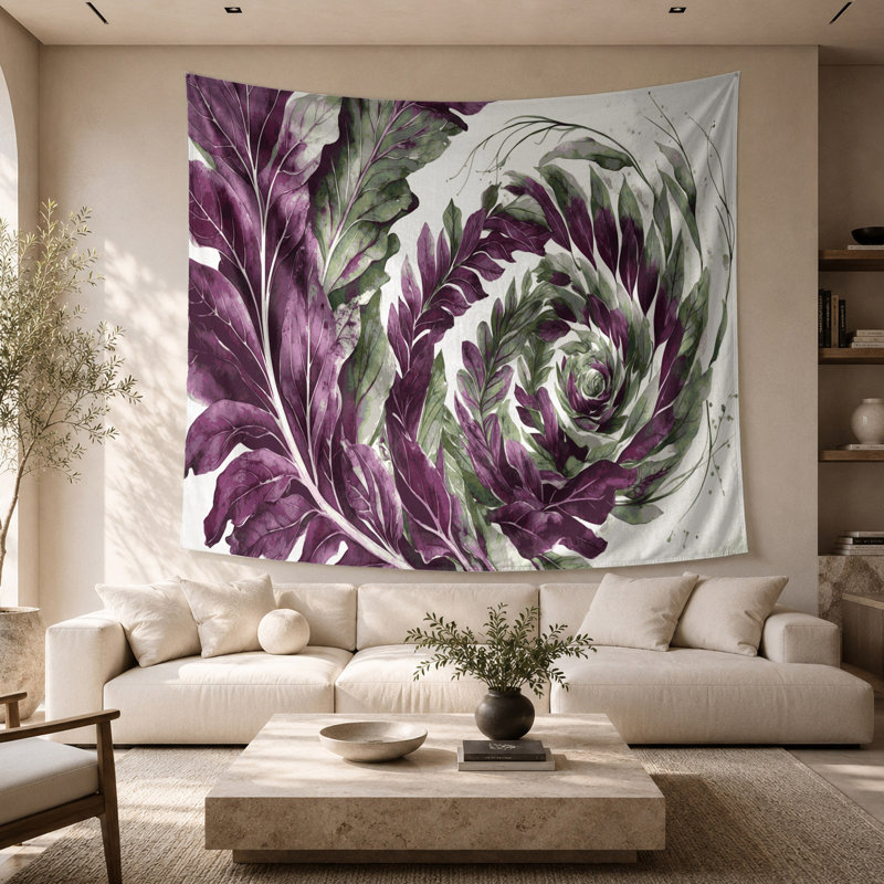 Tapisserie murale légumes et orache, 26 po x 36 po