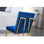 Chaise moderne en velours capitonnée-1723474454