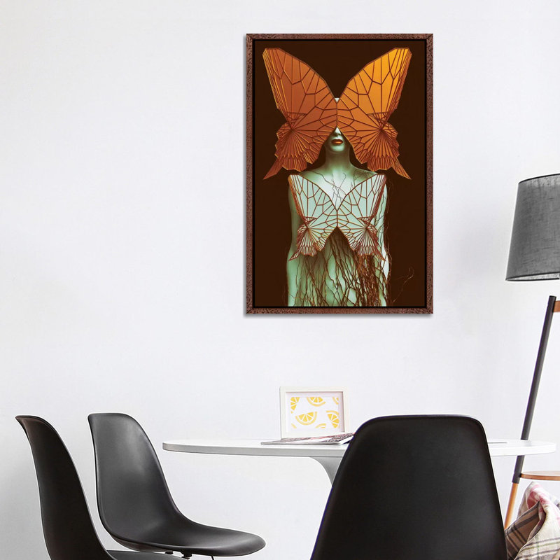 Transformation II - Print on Canvas, 101.6 cm H x 66.04 cm W, Brown Framed