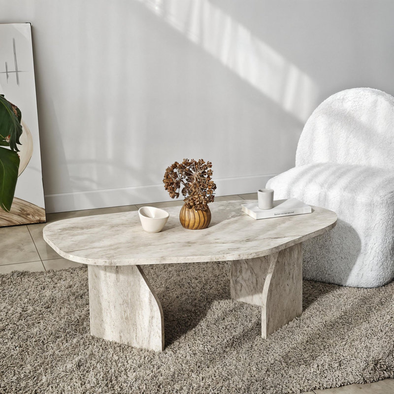 Tatjana Coffee Table, Travertine