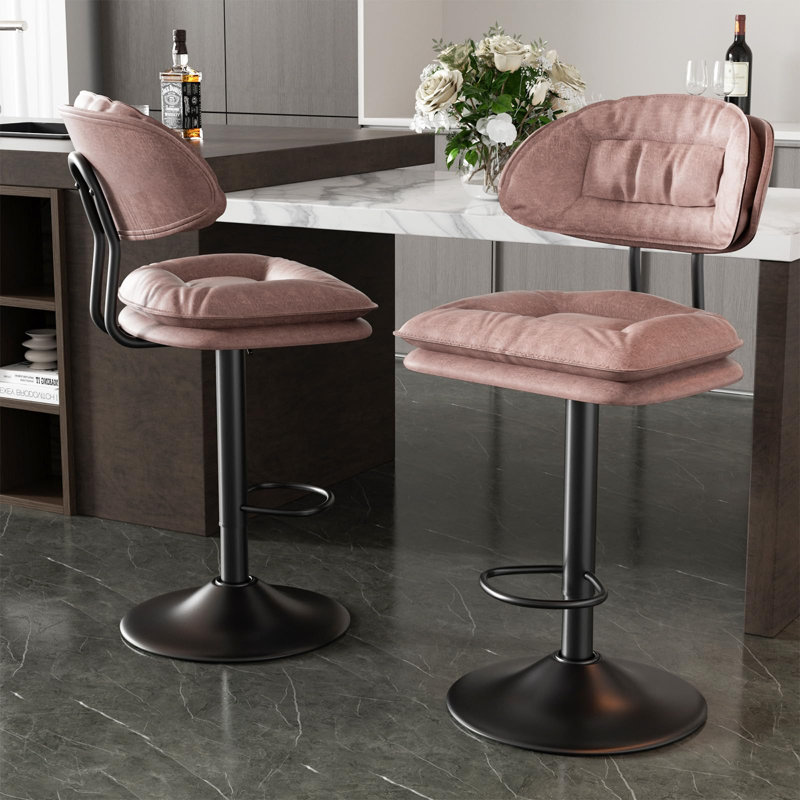 Tabouret de bar Bergess, Rose