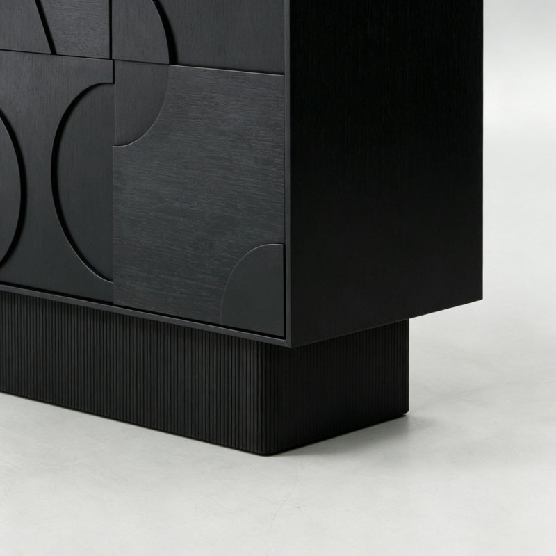 Buffet de rangement Creative relief design, H 42,51 po x l 70,86 po x P 19,68 po