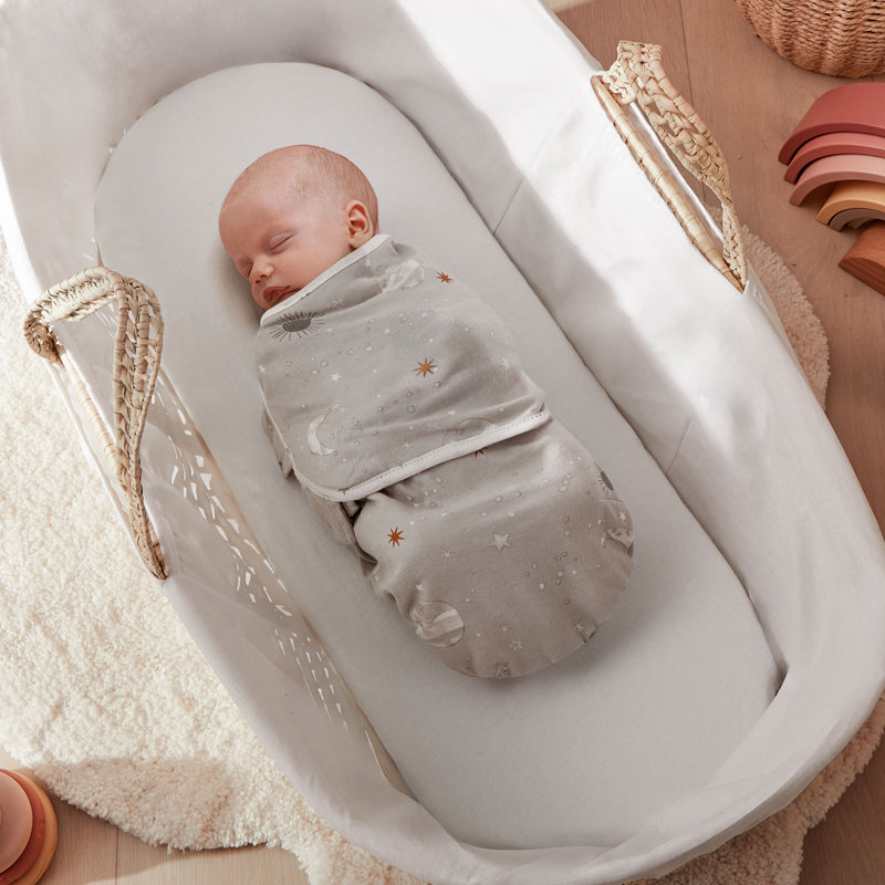 Silentnight Safe Nights Breathable 100% Soft Cotton Baby Swaddle - Pack Of 3