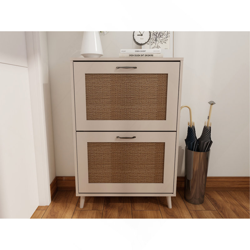 Étagère à chaussures à 2 niveaux pour vestibule - Organisateur de rangement pour chaussures stable et spacieux, conception facile d'accès, pouvant contenir jusqu'à 12 paires