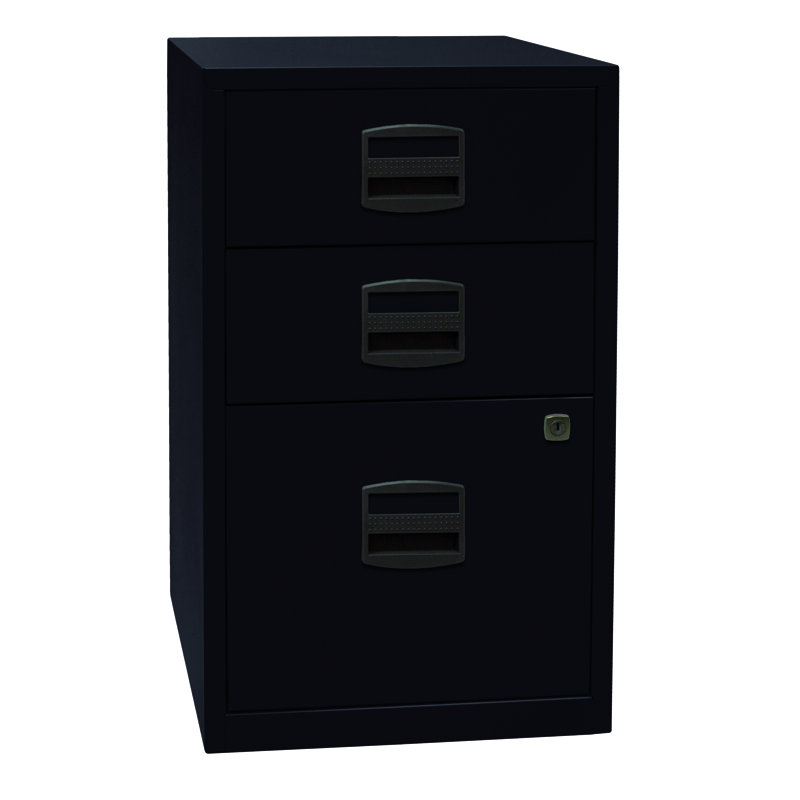 41.3cm Wide 3 -Drawer File Cabinet, Black