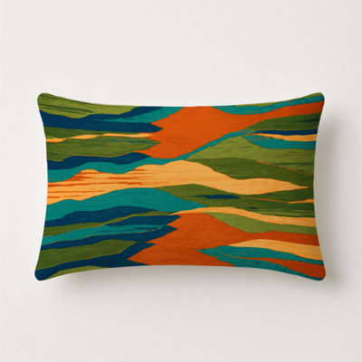 Emerald Stream Indoor And Outdoor Pillow
