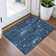 Machine Washable Indoor/Outdoor Xhevrie Blue Rug