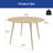 Round Mid-Century Modern Dining Table-1613310498
