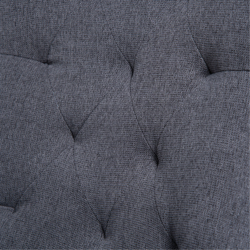 Chaise de salle à manger capitonnée Modern, Grey