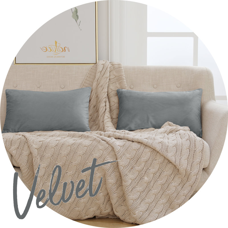 Reversible Pillow Cover, Gray