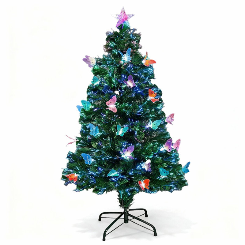 Lighted Artificial Christmas Tree, 3 ft.