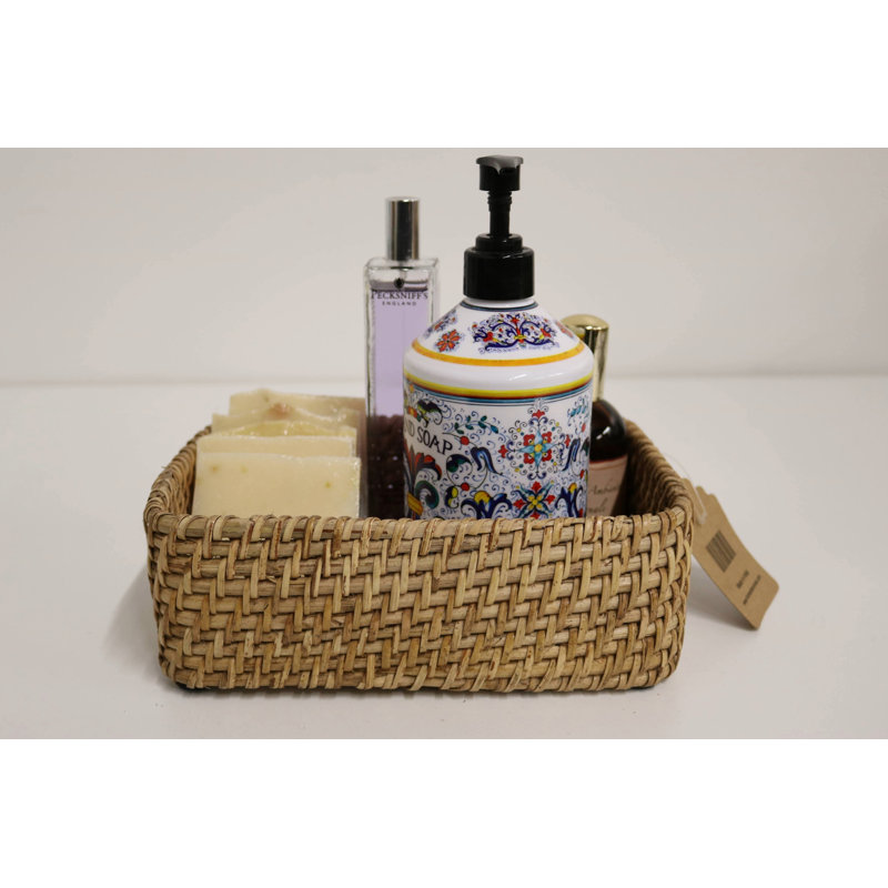 Plateau moyen en rotin 9 po Home & Manor