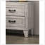 Table de chevet avec finition blanche délavée et élégante table de chevet 1Pc