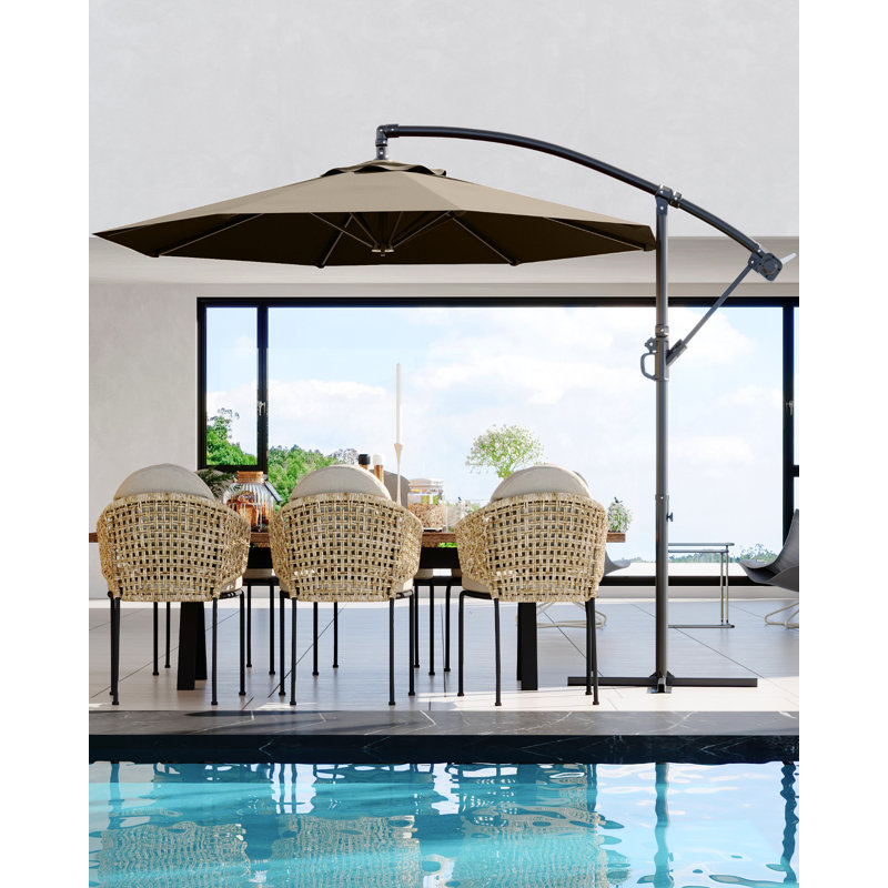Tilt Cantilever Parasol, Tan