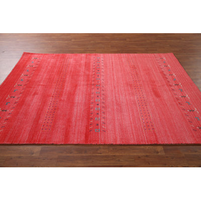 Tribal Gabbeh Oriental Wool Rug 5x8