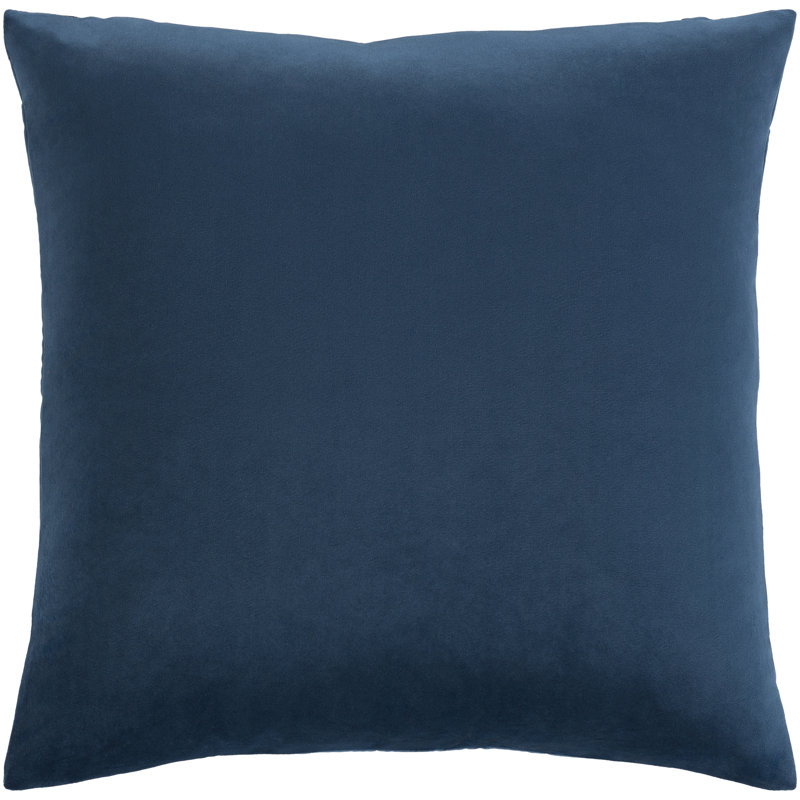 Jocques Velvet Reversible Throw Pillow, Pillow Cover Only - No Insert, Navy, 20" x 20"
