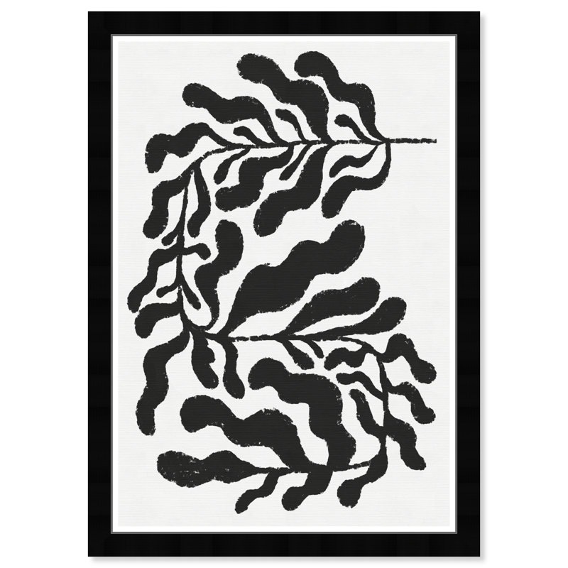 «Black and White Leaf II», cadre photo, Cadre noir