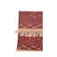 Tapis de la surface en laine rouge/bleu/brun 2 pi 6 po x 4 pi 1 po one-of-kind-noué la main
