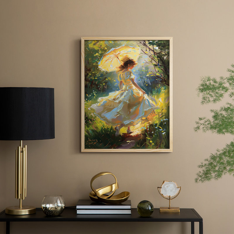 Reproduction encadrée WOMEN Series CMVI - bois massif, Naturel, H 30 po x l 24 po