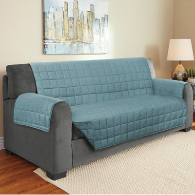 Housse pour canapé à coussin de boîte suède