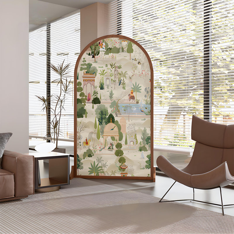 Séparateur en bois de style européen, H 78,74 po x l 47,24 po x P 1,57 po