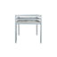 Lit mezzanine simple en bois d'hévéa massif gris. Facilement accessible. Base à lattes renforcée. Rangement supplémentaire sous le lit. Lit gris de faible hauteur pour un sommeil paisible, en bois. Inclus. Plateforme durable. Under-689148285