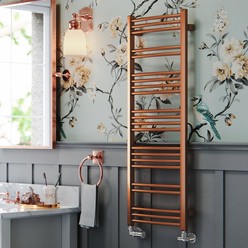 Jade Heated Towel Rail, 114.9 cm H x 40 cm W x 6.5 cm D