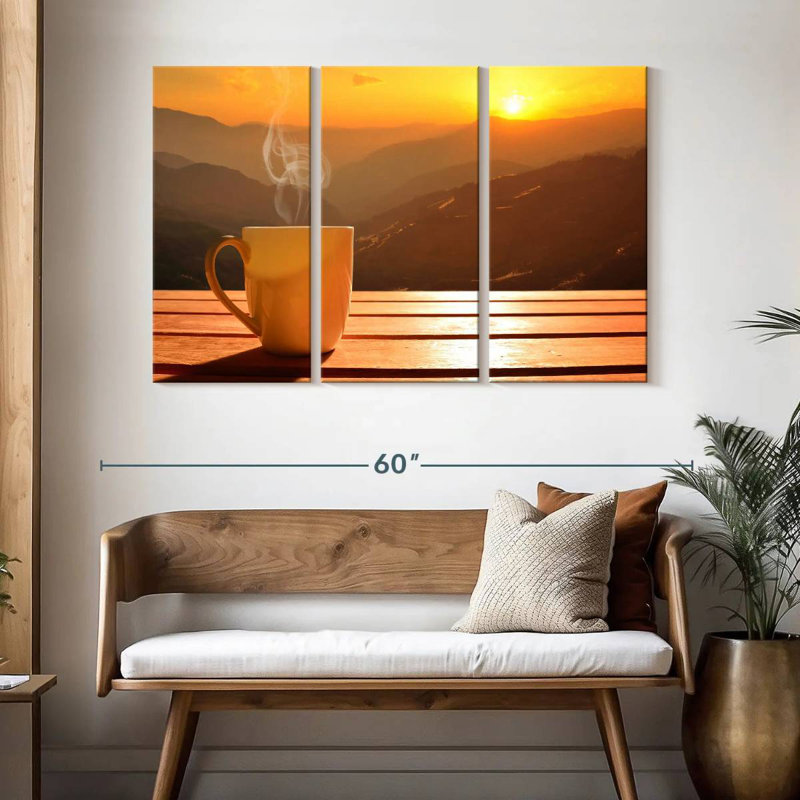 'Sunset Coffee, 32" H x 50" W