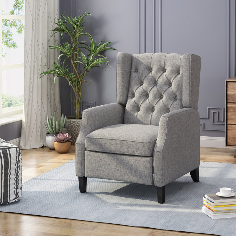 Fauteuil inclinable en tissu, Gris