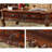 European Style Solid Wood Carving Tea Table Coffee Table