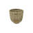 Set Of 3 Grey Round Rattan Baskets