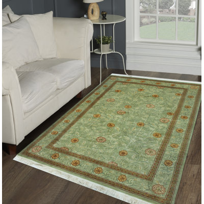 Chrishun One-of-a-Kind 4' X 5'10" 2022 Wool Area Rug Green